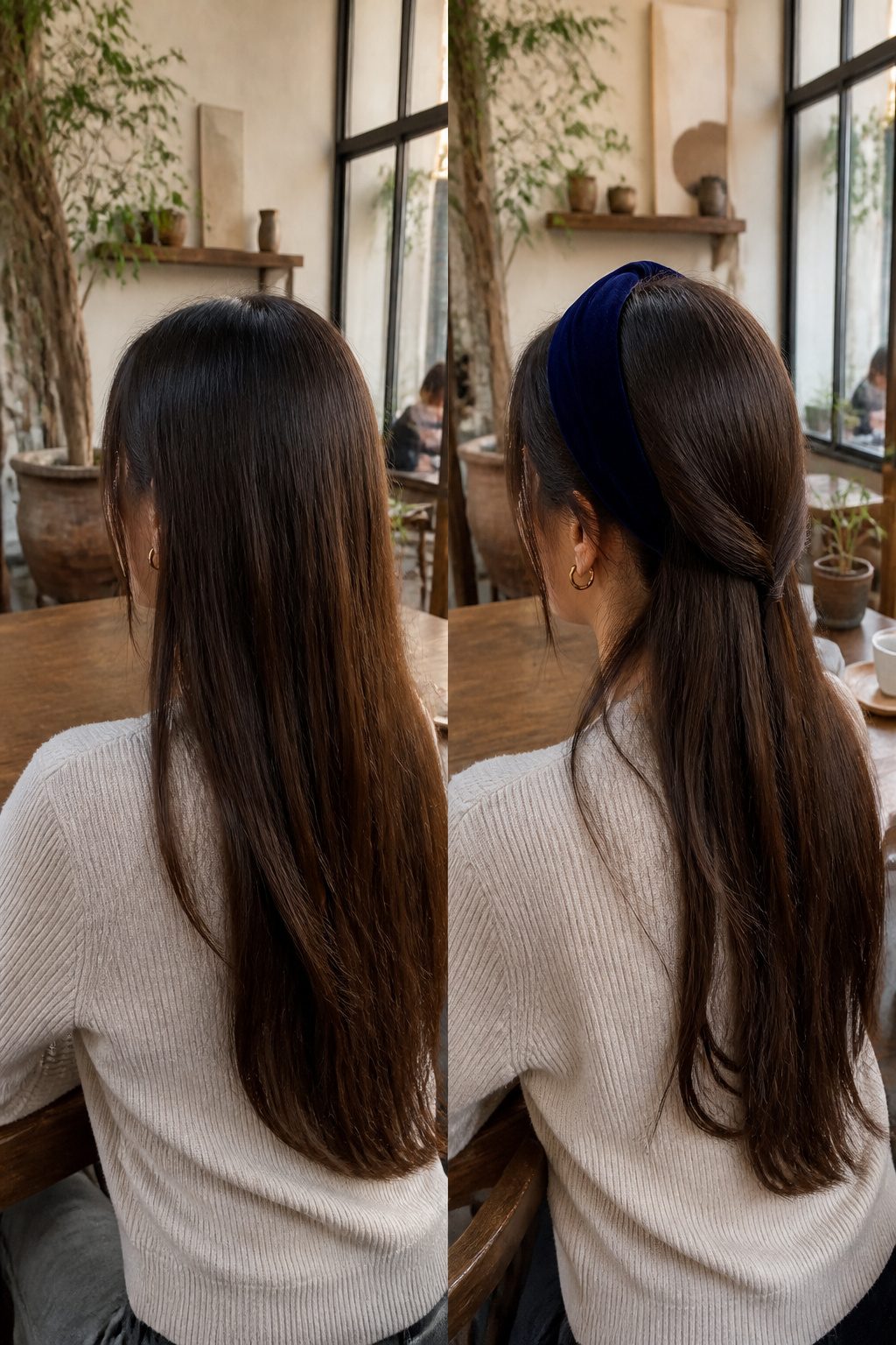 Headpiece Jewelry for Long Hairstyles in 2026 4 A decorative headband worn with loose waves of long hair.